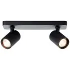 Brilliant Marty Deckenleuchte Aluminium Sandig Schwarz 10W 700lm - 830 Warmweiß | Inkl. 2x GU10